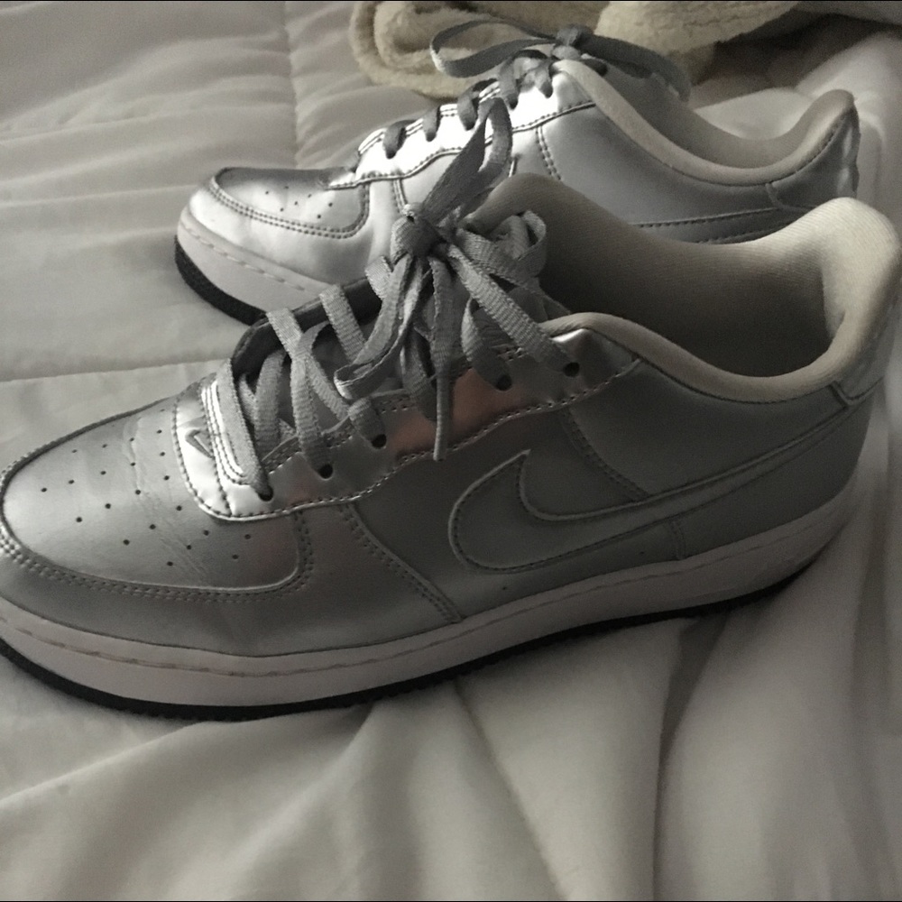 Nike air force 1 silver worn 3 times